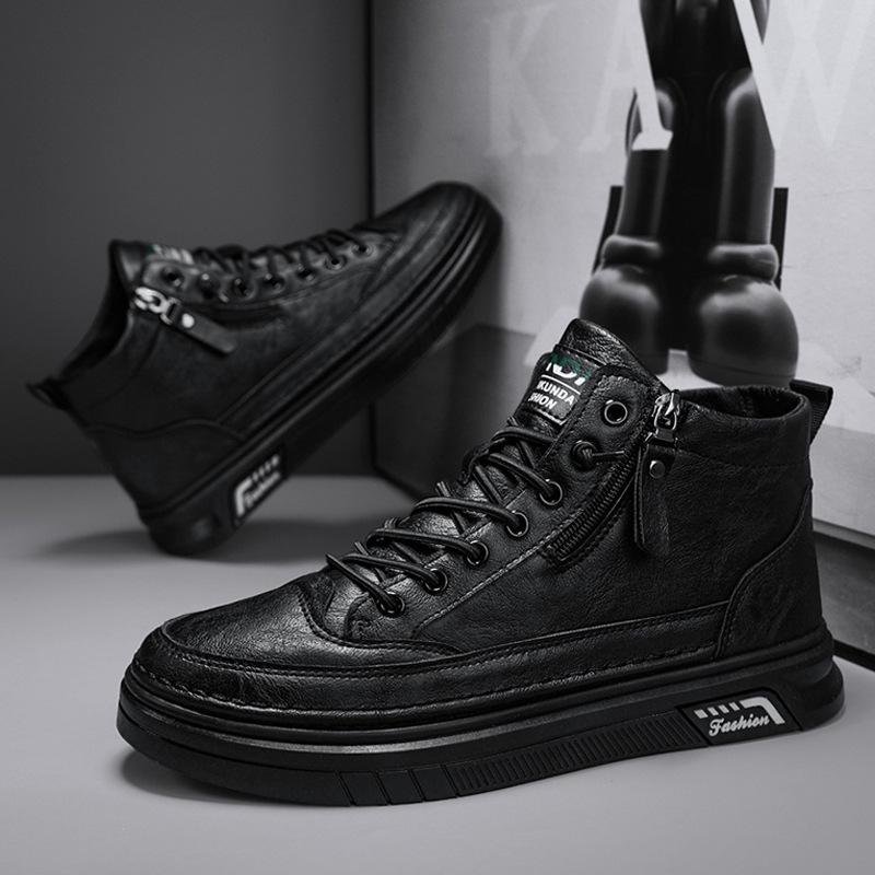 

Весенние кожаные туфли для серфинга, новые студенческие повседневные туфли, маленькие белые туфли, спортивная мужская обувь, модная обувь, универсальная обувь Martin 39