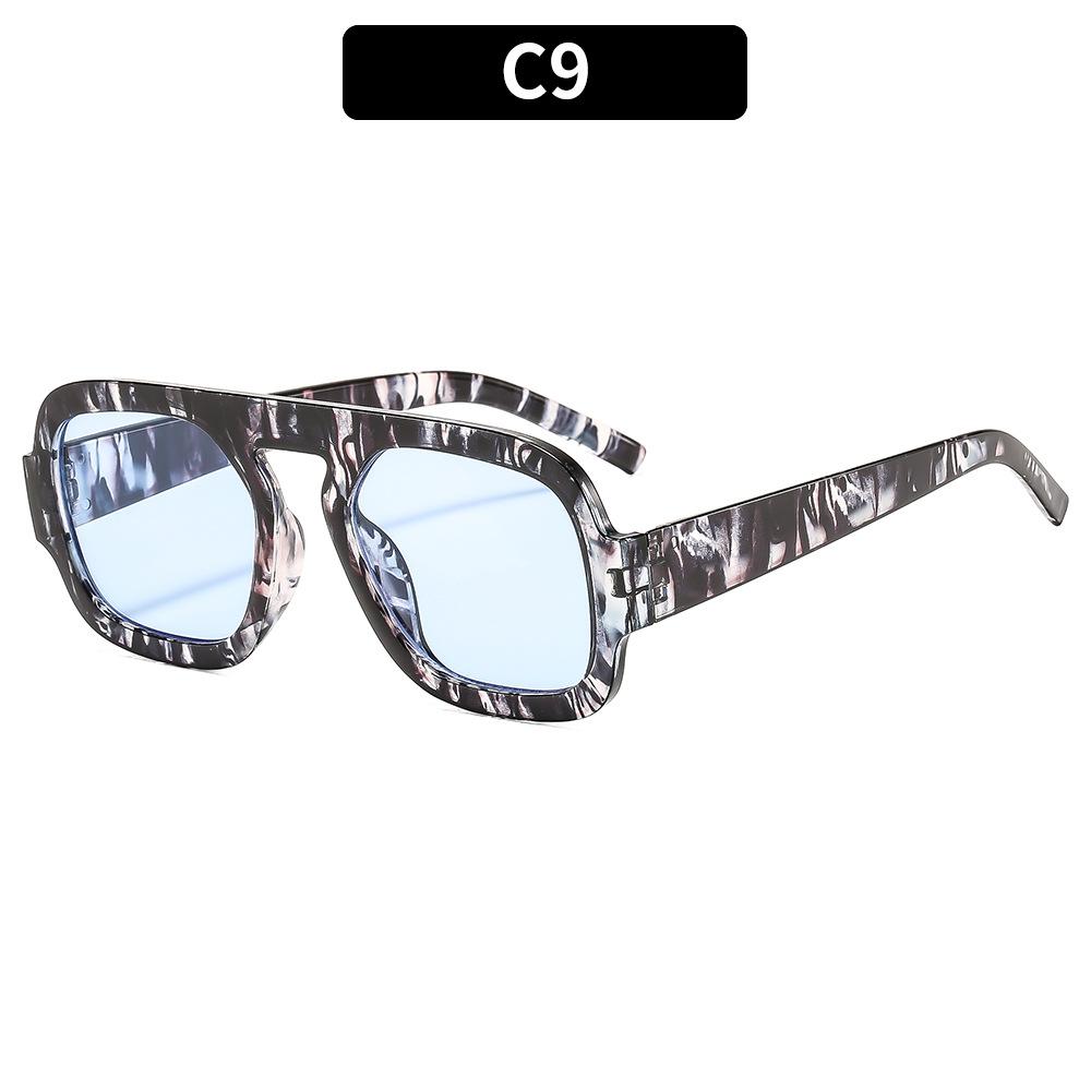 Fashion Square Brand Designer Sunglasses Men Women New Oversized Vintage Shades Glasses Travel Outdoor Eyewear Uv400