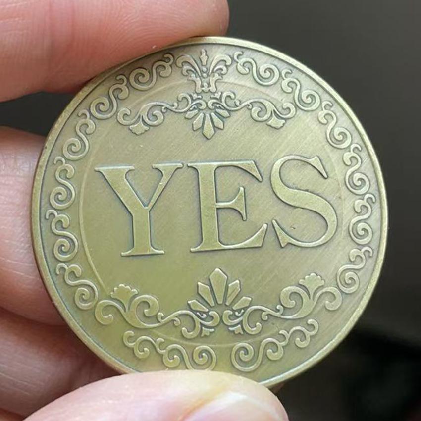 Yes or No Decision Coin Souvenir Commemorative Coin Collection Lucky