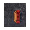 New COACH Billfold Wallet Canvas With Leather Card Holder Clutch Men's Charcoal Black Monogram 922-P31