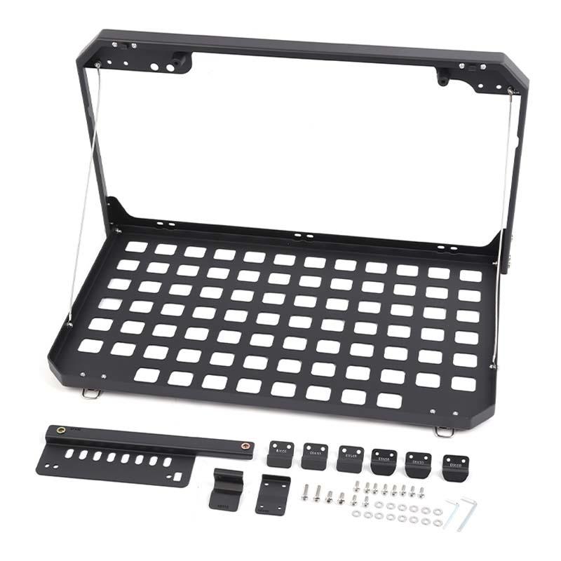 

Металлическая полка-багажник на заднюю дверь, складная полка для Mitsubishi PAJERO 2007-2021, аксессуары для интерьера