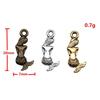 Mermaid Skeleton Charms Gothic Alloy Pendants For Halloween DIY Jewelry Accessories