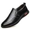 Men's Leather Shoes Business British Men's Shoes Round Toe Soft Bottom Casual Shoes Work Shoes