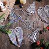 Clear Acrylic Christmas Ornaments Snowflake Christmas Decor Holiday Hanging Pendant  Indoor Room