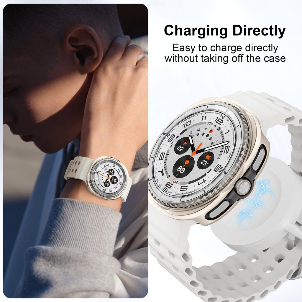 Hollow PC Cases For Samsung galaxy watch 8 chassic 46mm Accessories Protective Bumper shell For galaxy watch 8 40mm 44mm covers