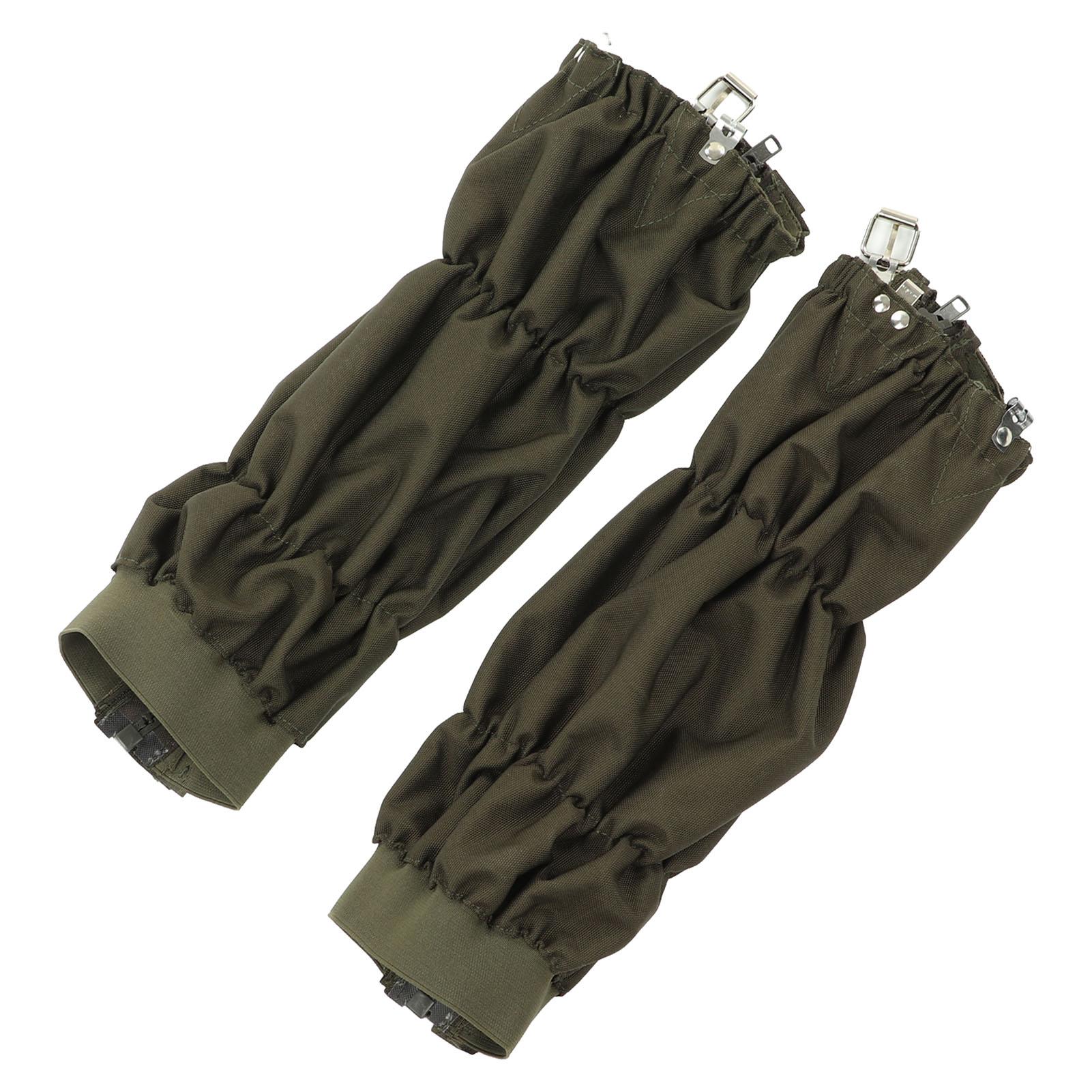 1 Pair Leg Gaiters Waterproof Adjustable Snow Boot Gaiters for Hiking Walking Hunting Mountain Climbing