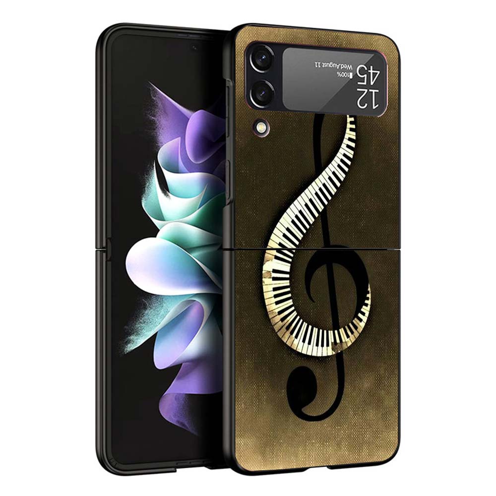 

Music Piano Keyboard Phone Case For Samsung Galaxy Z Flip7 Flip6 5G Flip5 Flip4 Flip3 ZFlip 7 6 3 4 5 Shockproof Back Cover Gala Samsung Z Flip 5