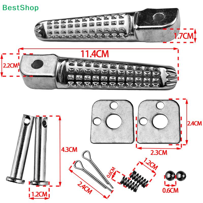 Motorcycle Foot Pegs -full Set Of Universal Aluminum Alloy Anti-Slip Footpegs,For Most Motorcycles Wear-Resistant