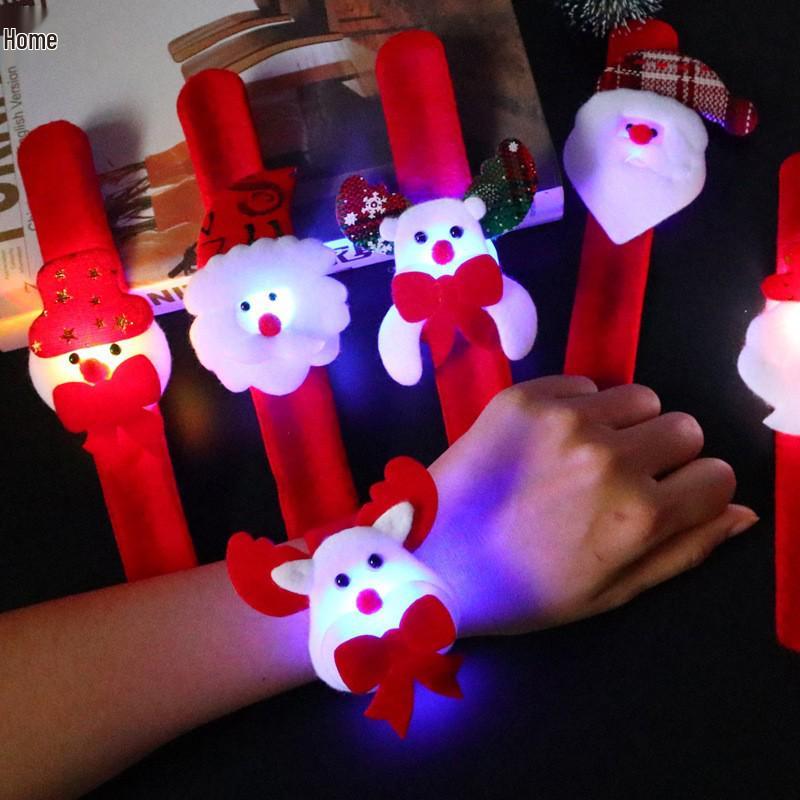Christmas Snowman & Reindeer Slap Bracelet - Kids' Holiday Party Accessory