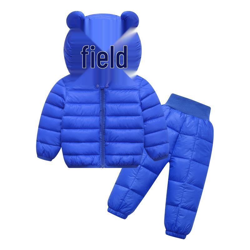 Children's Off-Season Down Coat Set: Toddler Boys & Girls Two-Piece Jacket for Autumn & Winter