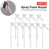 10pcs/set Spray Foam Nozzle Spray Foam Replacement Tubes Gap Filling Insulating Foam Spray Replacement Tube for DIY Spray Foam