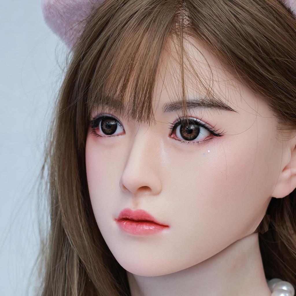 100% Silicone Head Standard Wig Suitable for 130-180CM Sex Doll Body 2 Connection Methods GJ-ZP019