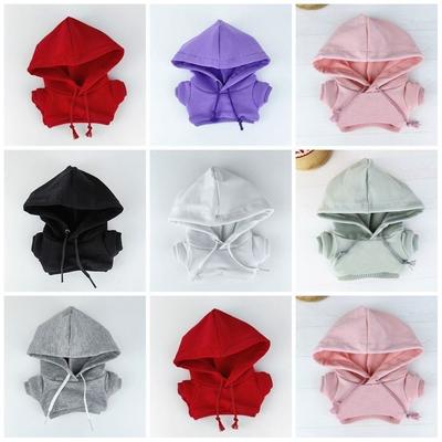 Moletons Fofos Feitos à Mão Brinquedos para Crianças Roupas da Moda para Bonecos de Algodão de 10cm para Bonecos de Algodão de 10cm