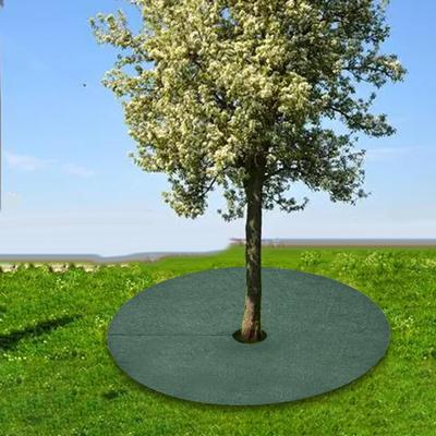 10 Pieces Tree Weeding Barrier Mats Garden Barriers Protection Breathable Ground