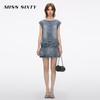 MISS SIXTY 2026 Summer Vintage Washed Denim Short Dress