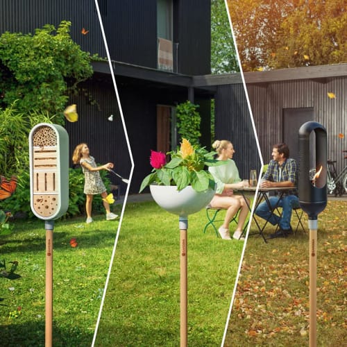 GARDENA Rain Gauge, Garden Decoration, ClickUp!, Transparent, 28.9cm Tall X 8cm Diameter, 11340-20