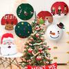 Christmas Christmas Ornament Christmas Gift Christmas Pattern Festival Party Hanging Decoration 1PC/6PCS