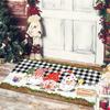 Weihnachten Fußmatte Eingang Fußabtreter Schlafzimmer Bad Toilette Anti-Rutsch Teppich 2025 Frohe Weihnachten Dekoration für Zuhause Neujahrsgeschenk