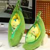 Simulation and Creative Edamame Doll Cute Caterpillar Baby Plush Toy Pod Doll Pendant Gift Girl