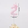 Purple Pink 0-9 Number Candle Kpop Birthday Cake Decorations Party Cake Candle Ornament K-pop Accessories