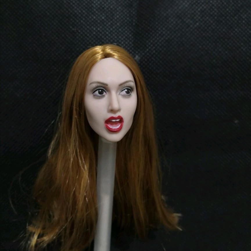 Toys and Hobbies scale action figure compatible with TBLeague and other pearl white diagonal upward open mouth gold long European and American