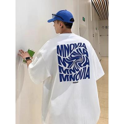 Letter Graphic Men's T-shirts Quality Cotton Clothing Fashion Hip Hop Streetwear Summer New Male Short Sleeve Tees Harajuku Tops