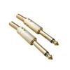 Gold-Plated 6.35mm Mono Microphone Mixer Plug
