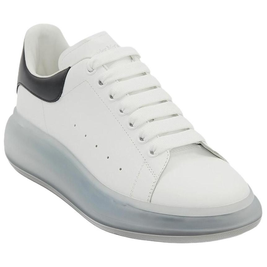 Alexander Mcqueen Oversized Clear Sole White Navy Blue 709817WICY19095