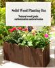 Anticorrosive Wooden Flower Box Rectangular Flower Pot Balcony Vegetable Pot Carbonized Solid Wood Planting Box Flower Groove
