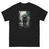 Black Cat Walking Halloween Fantasy Eerie Darkness Unisex Classic Tee