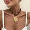 Adjustable Velvet Choker Necklace Heart Pendant Layered Chain Jewelry Alloy Conch Starfish Pendant Jewelry For Women