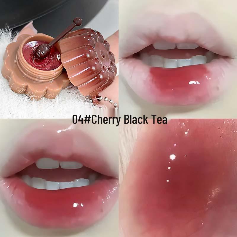 CAPPUVINI Moisturizing Lip Glaze: Jelly Pudding Texture for Plump Watery Color Lips.