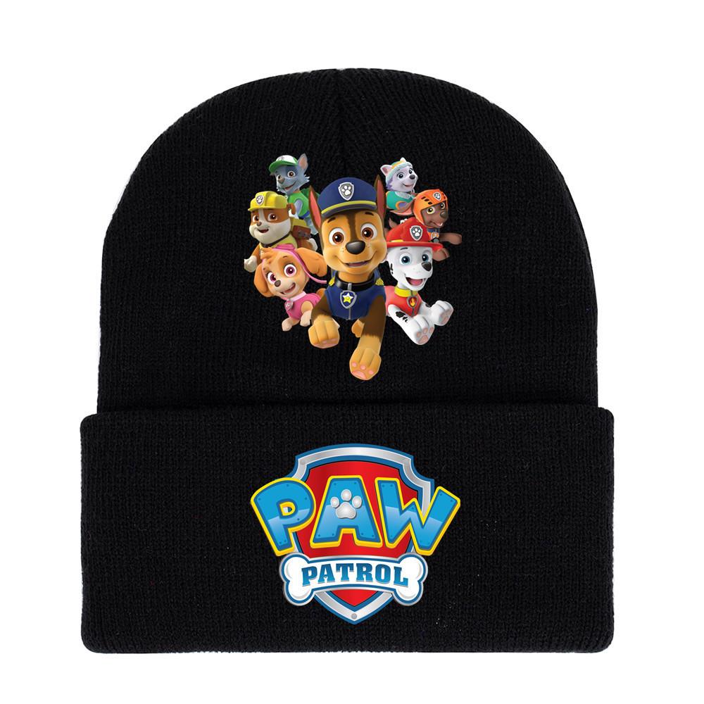 Paw Patrol Unisex Knitted Hat: 2024 Autumn/Winter Trendy Outdoor Warm Knit