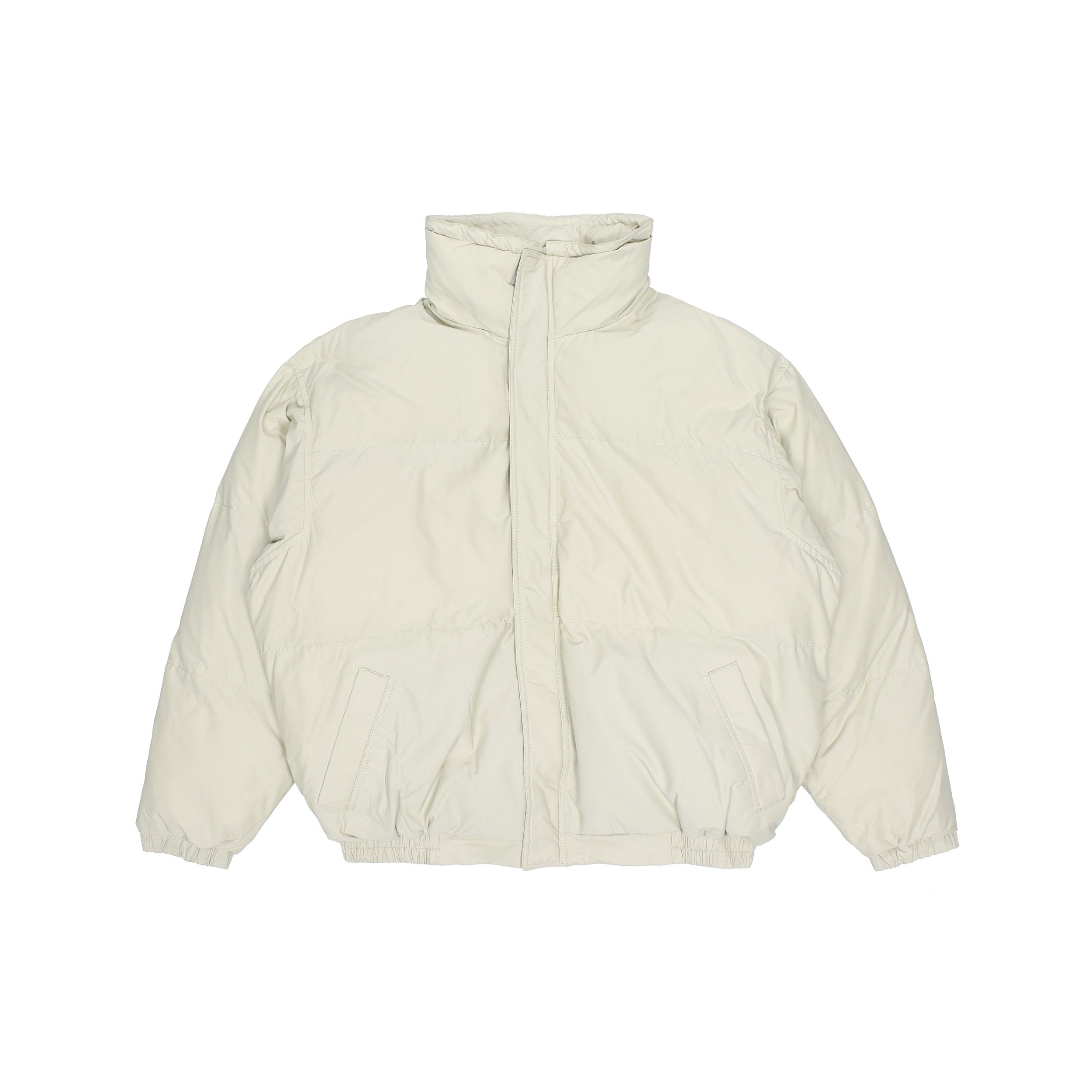 

Fear Of God Essentials FW20 Sage Short Solid Color Logo Застежка-молния воротник стойка теплая толстая стеганая куртка унисекс куртка 0202250500019012 XS