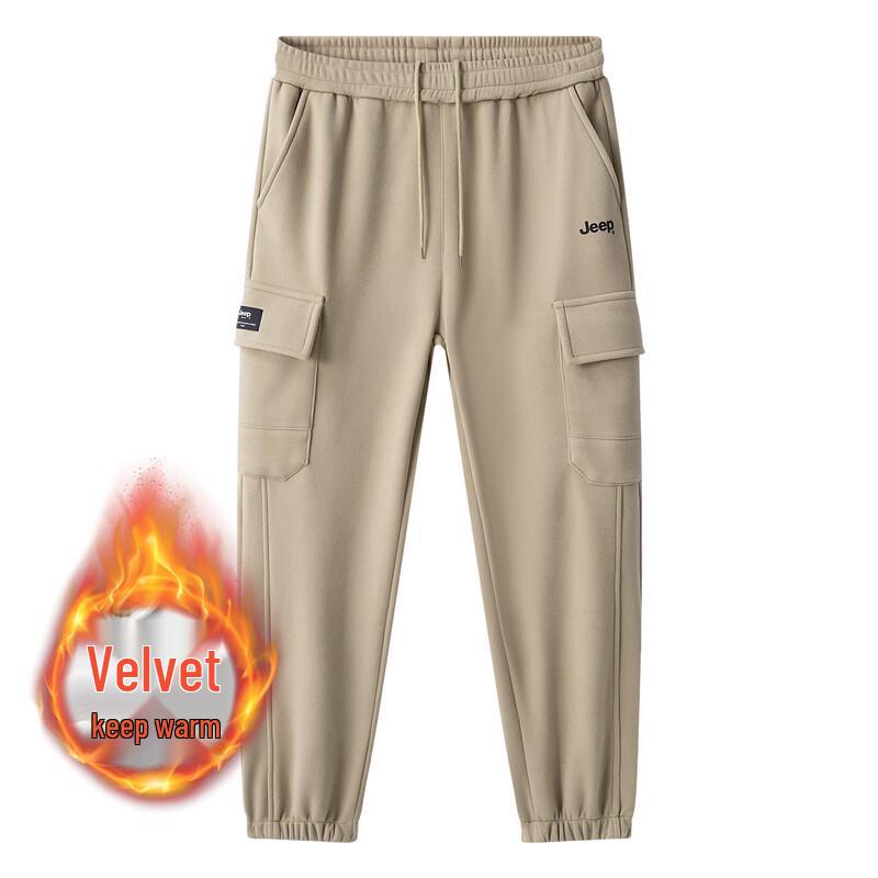 JEEP Men s Spring Autumn Elastic Casual Straight Jogger Pants 2XL