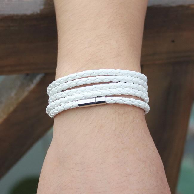 Unisex Handmade Multi-layer Leather Cord Bracelet - Japanese Korean Style Wristband Jewelry