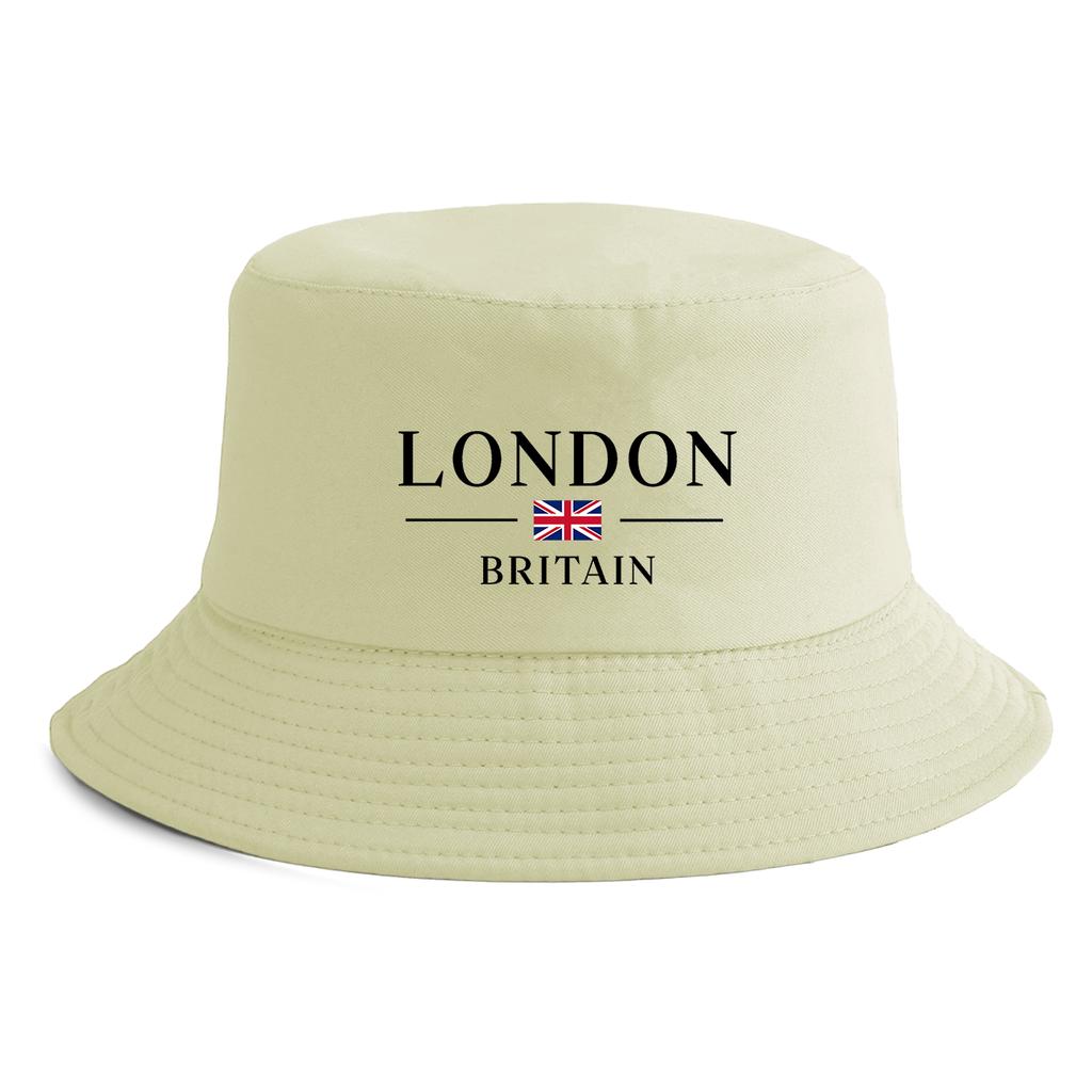 Unisex London Britain Flag Print Bucket Hat Reversible Retro Fisherman Cap Available In Multiple Retro Colors Outdoor Sun Hat