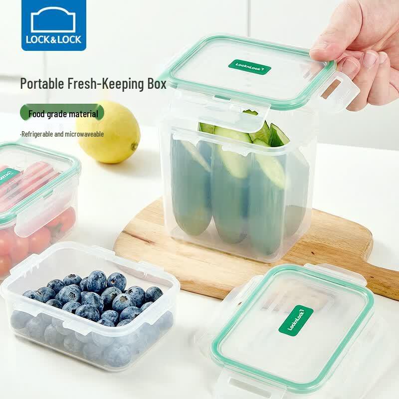 LockLock 3-Piece Plastic Food Storage Container Set