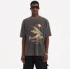 23S Cross-border American Trendy Brand REPRESENT LIFE Red Lip Crocodile Print Short-sleeved T-shirt Men's and Women's High Street Half-sleeves