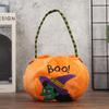 Pumpkin Lantern Trick-or-Treat Candy Bag for Kids - Halloween Handheld Decoration and Small Gift Prop