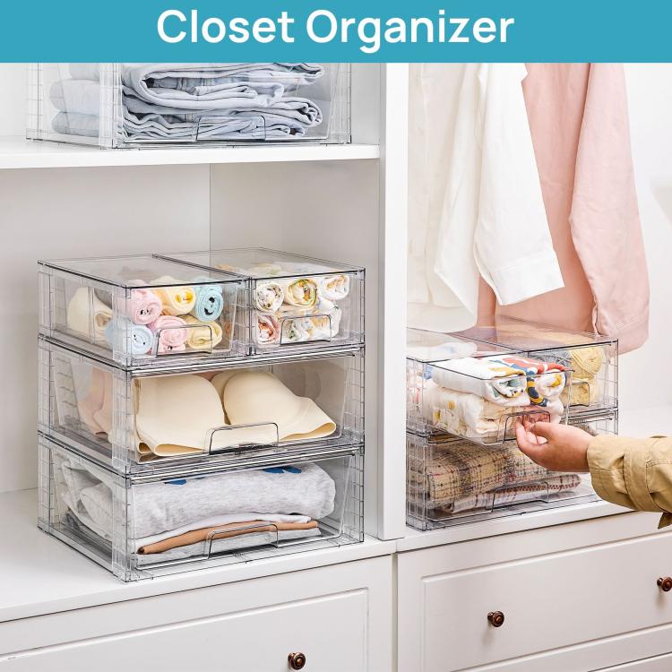 Cosmetic Transparent Storage Box PET Desktop Organizer