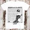 Adam And The Ants Lady T Shirt Top Vintage Ladies 8341 Vintage Top For Everyday Wear Stretched Graphic Streetwear
