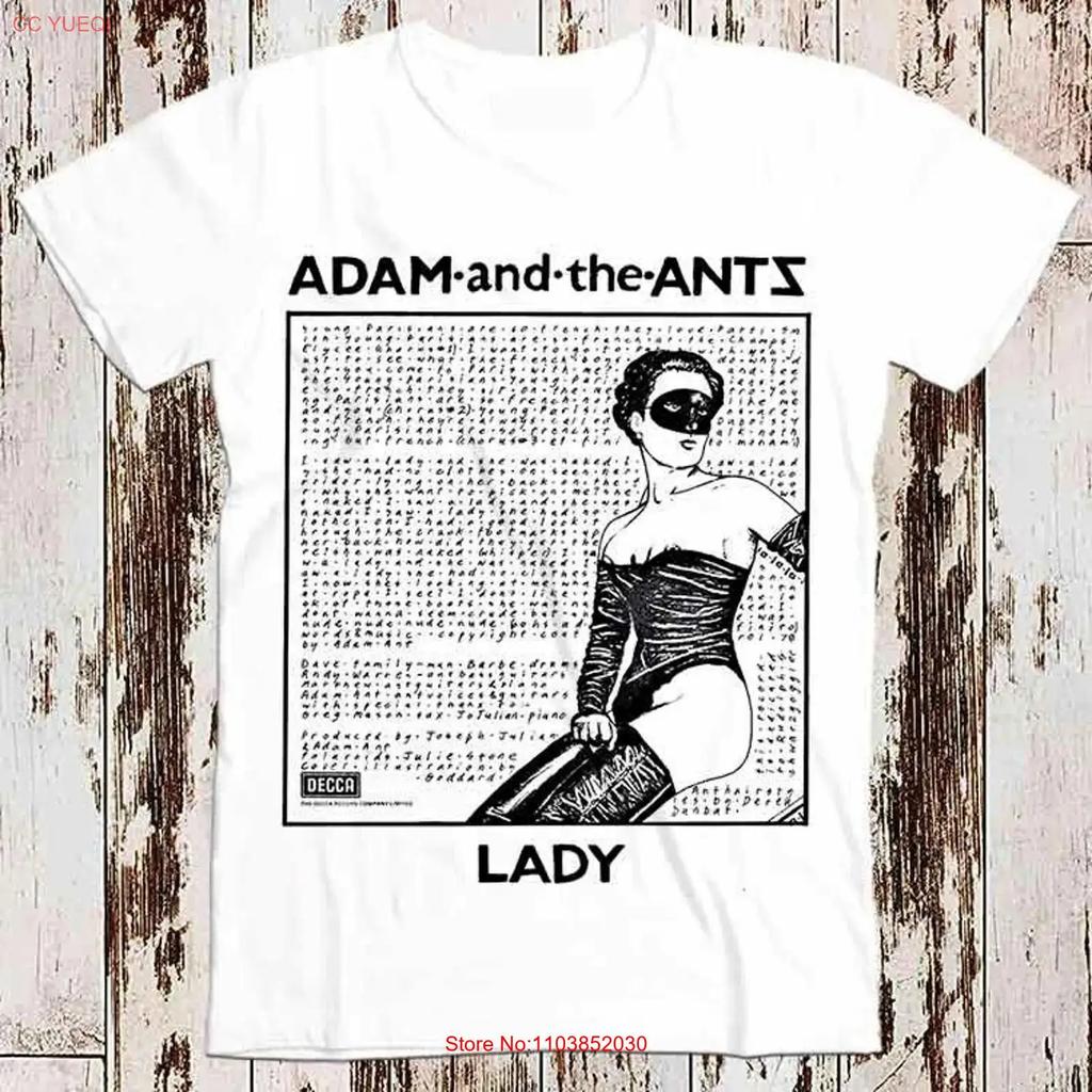 Adam And The Ants Lady T Shirt Top Vintage Ladies 8341 Vintage Top For Everyday Wear Stretched Graphic Streetwear