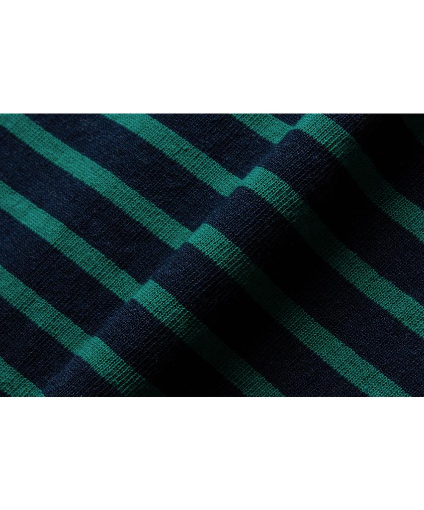 Deoleseukyu Classic Striped L/S Tee [Ink Navy]
