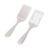 2 Pack Stainless Steel Spatulas Set Barbecue Slotted Turner Cooking Utensils for Kitchen Camping Grilling Frying
