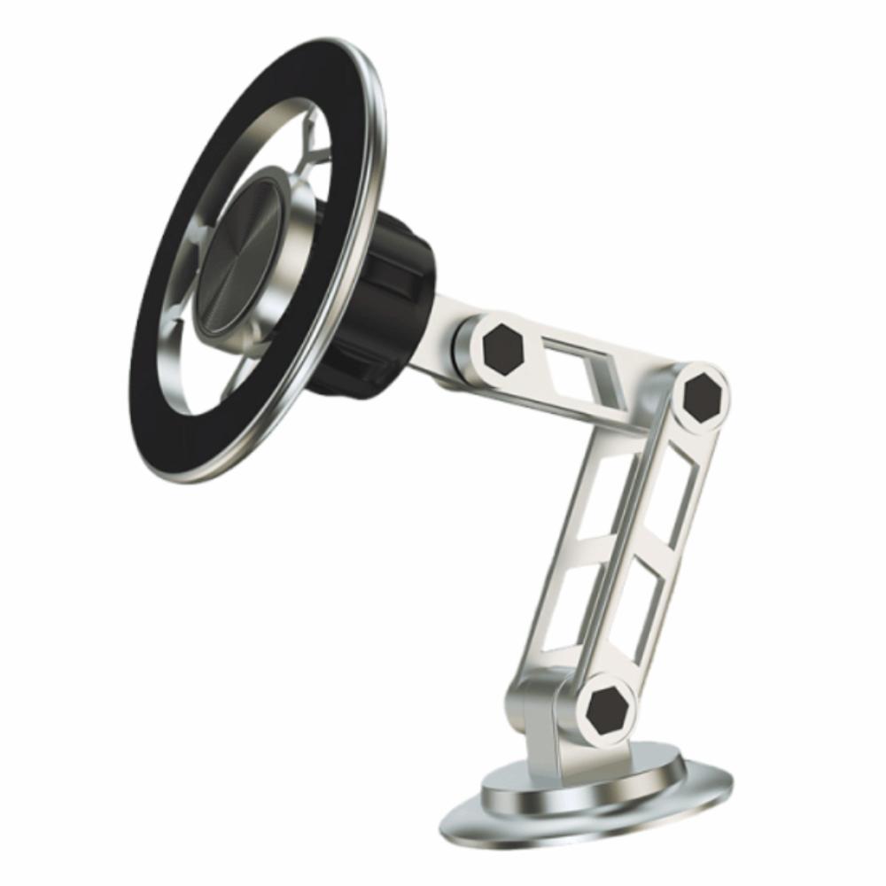 Folding Car Cell Phone Holder 360° Rotation Smartphones Support Bracket  Air Vent серебряный