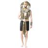 Pharaoh King Egyptian One Size Fits All Men Adult Cosplay Costume with Cane Halloween Set (OKM) 6-Piece