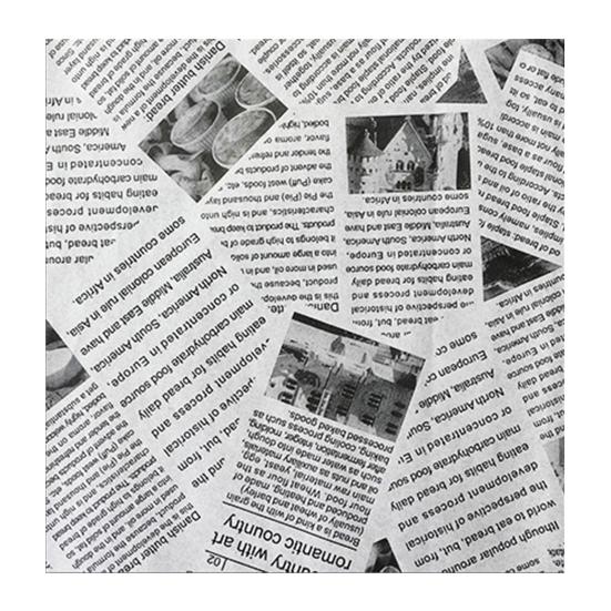 Nützliches Backpapier, geruchlos, braunes/weißes Kochgeschirr