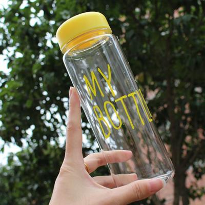 500ml Water Cup Attractive Large Capacity PC Smooth Edge Leak-proof Juice Cup Daily