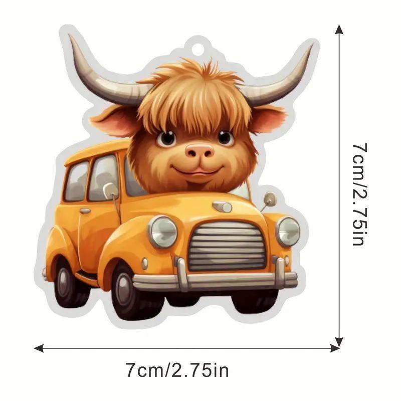 Bright Delightful And Acrylic Car Hanging Charm For Trendy Interior Car Decor
